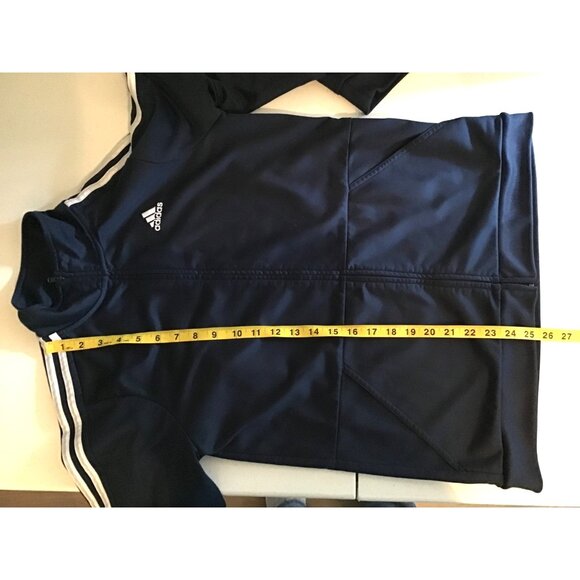 ADIDAS- BOYS BLUE LIGHT WEIGHT TRACK ZIP-UP JACKET SIZE YOUTH X-LARGE (18/20) - Picture 6 of 6